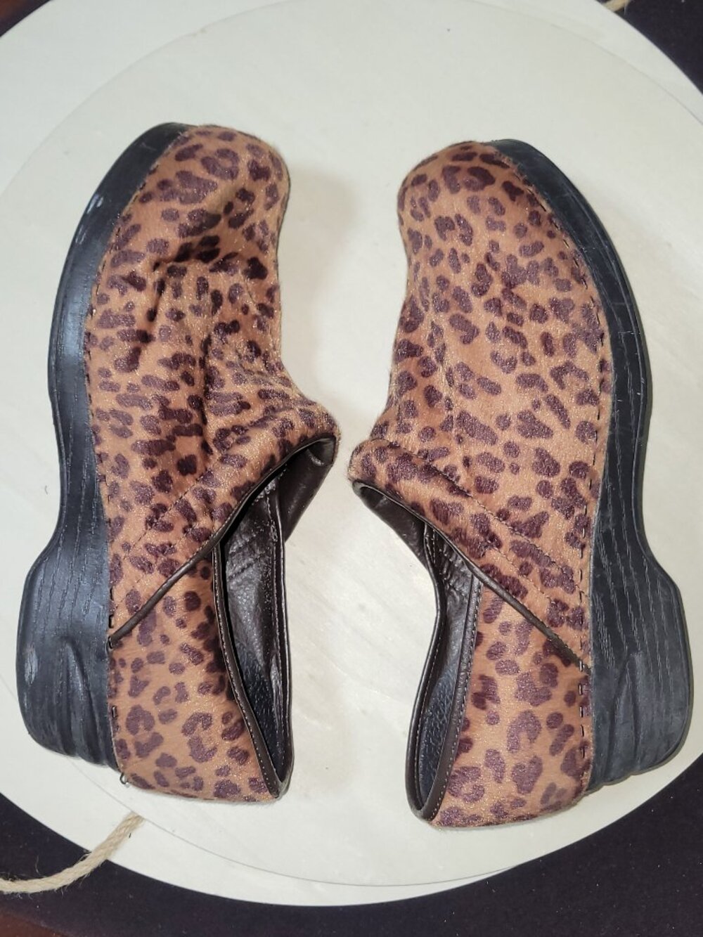 Croft & Barrow Sole (Sense) Ability Brown Animal Print Bootie [Item #SBOO05]